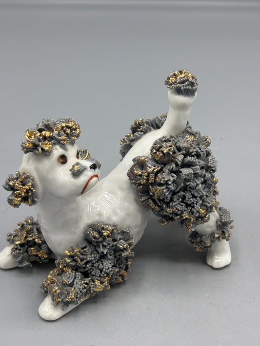 Vintage Spaghetti Poodle dog figure