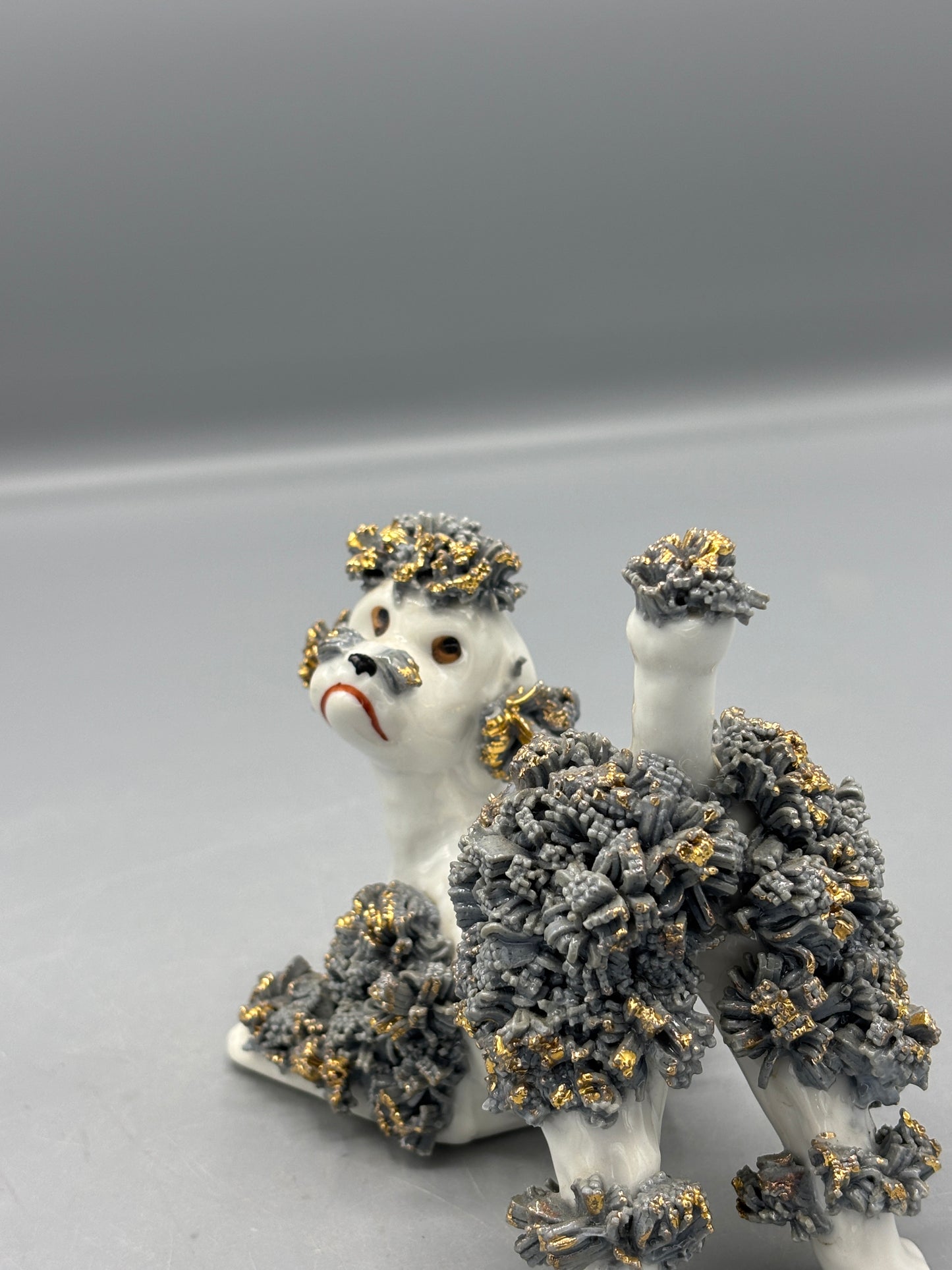 Vintage Spaghetti Poodle dog figure