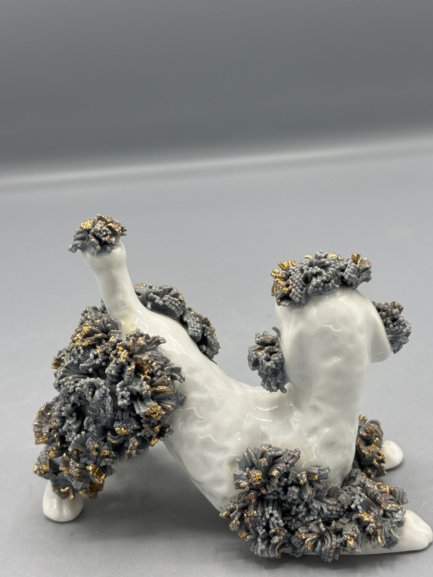 Vintage Spaghetti Poodle dog figure