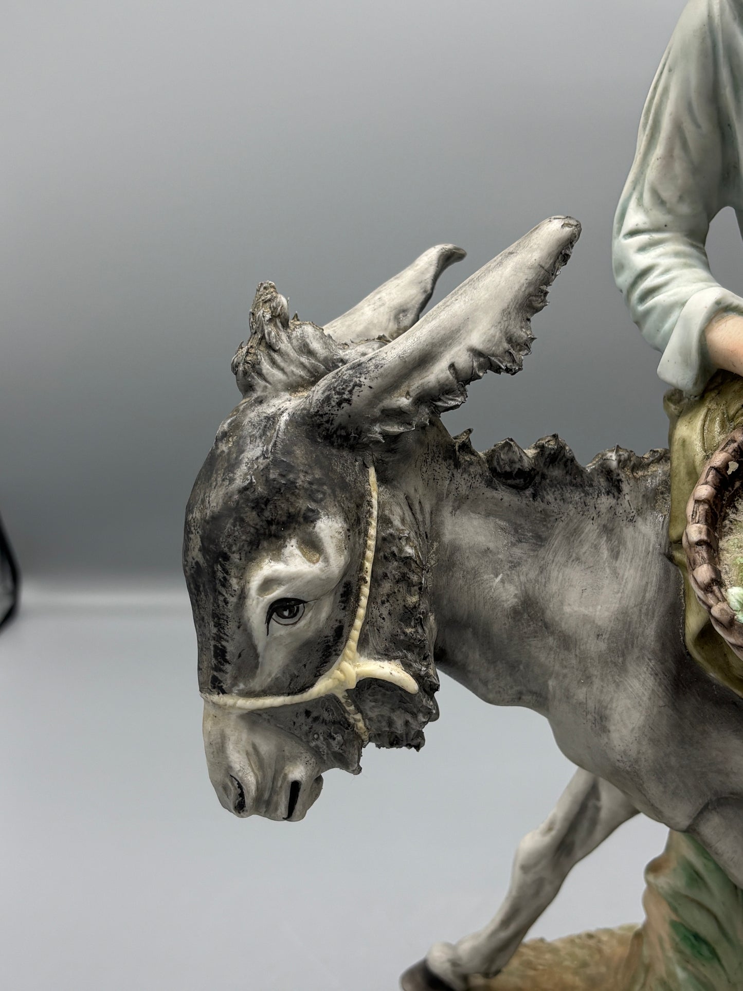 Vintage Capodimonte " Boy on Donkey"
