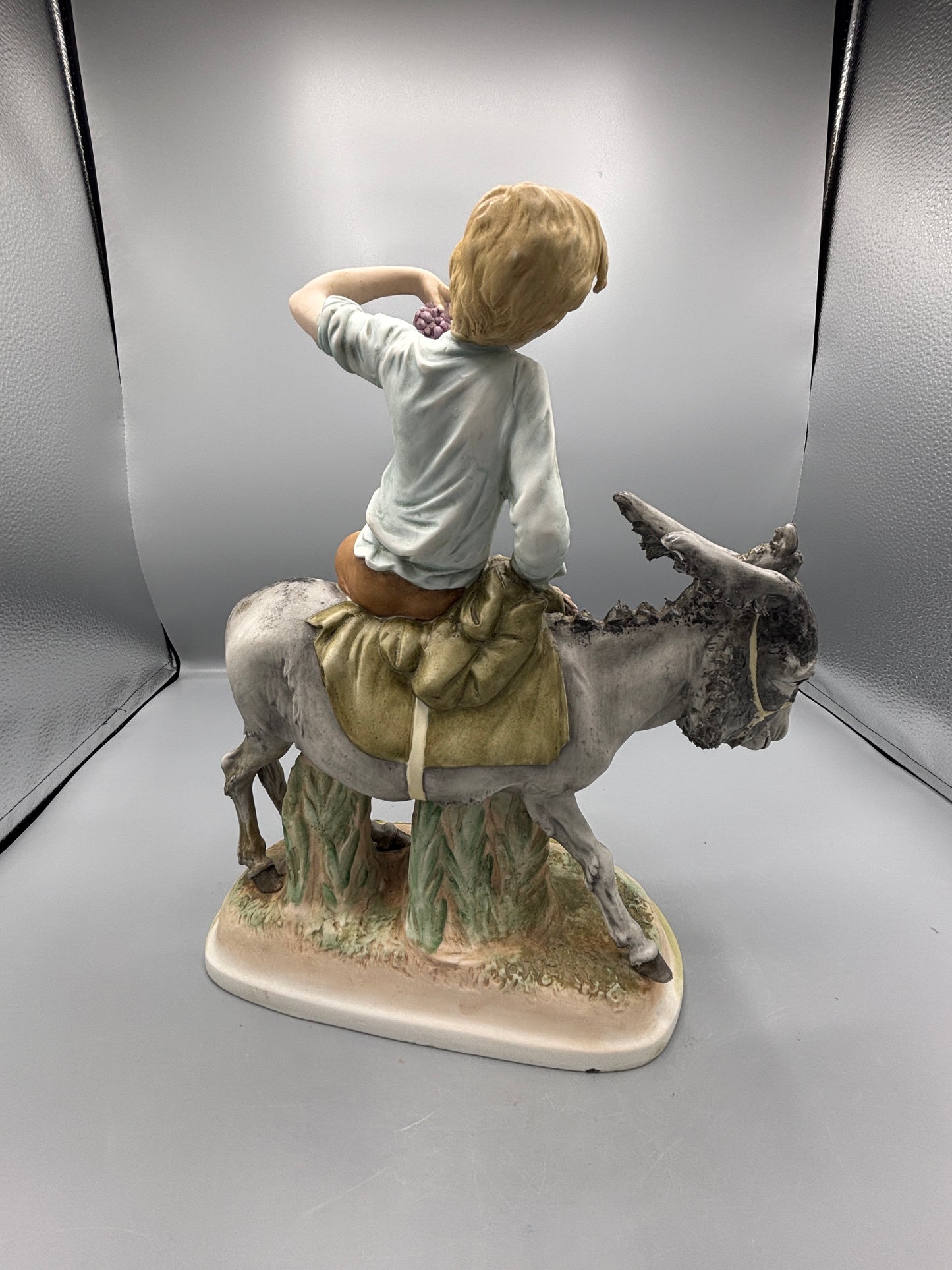 Vintage Capodimonte " Boy on Donkey"