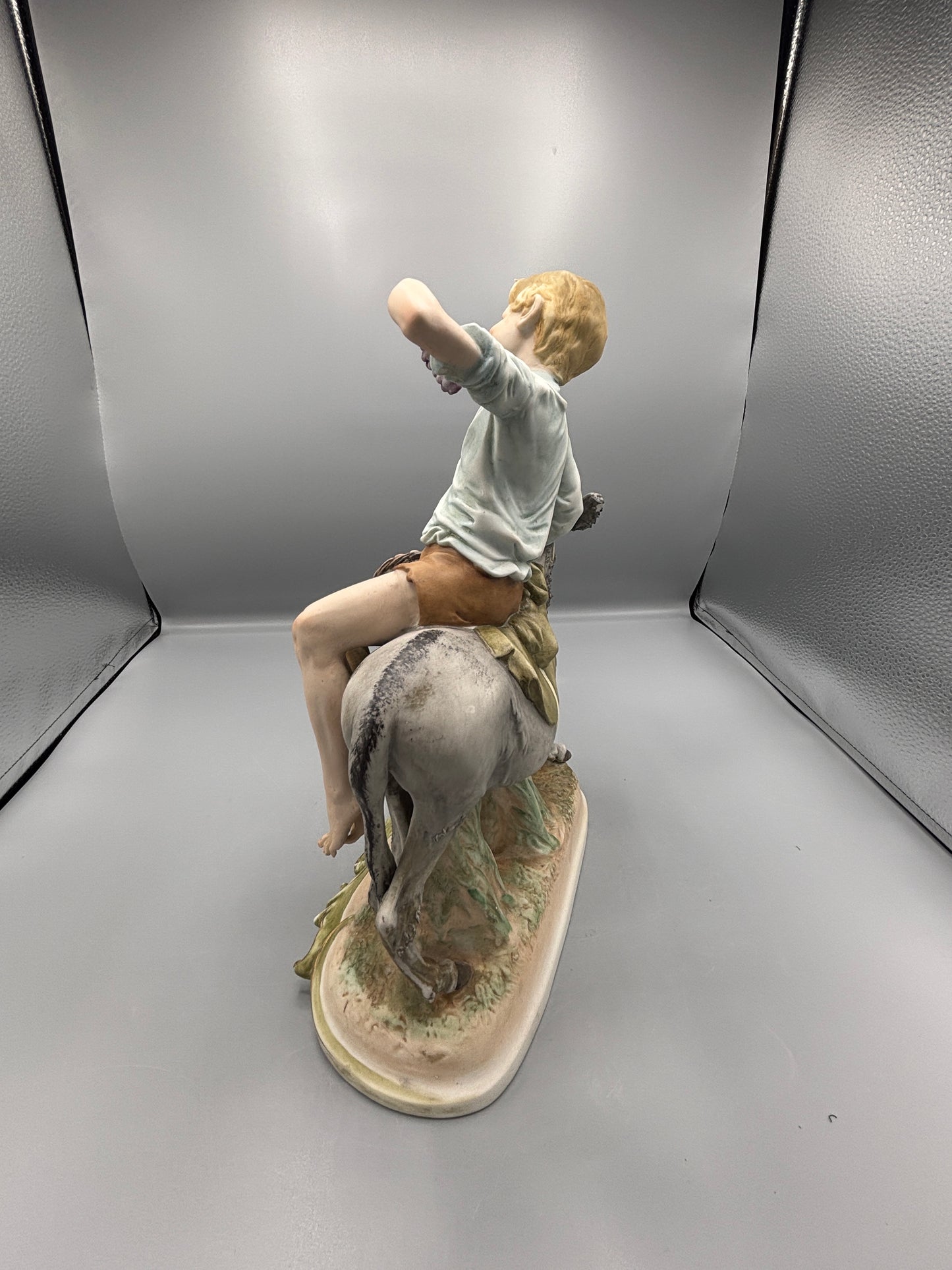 Vintage Capodimonte " Boy on Donkey"
