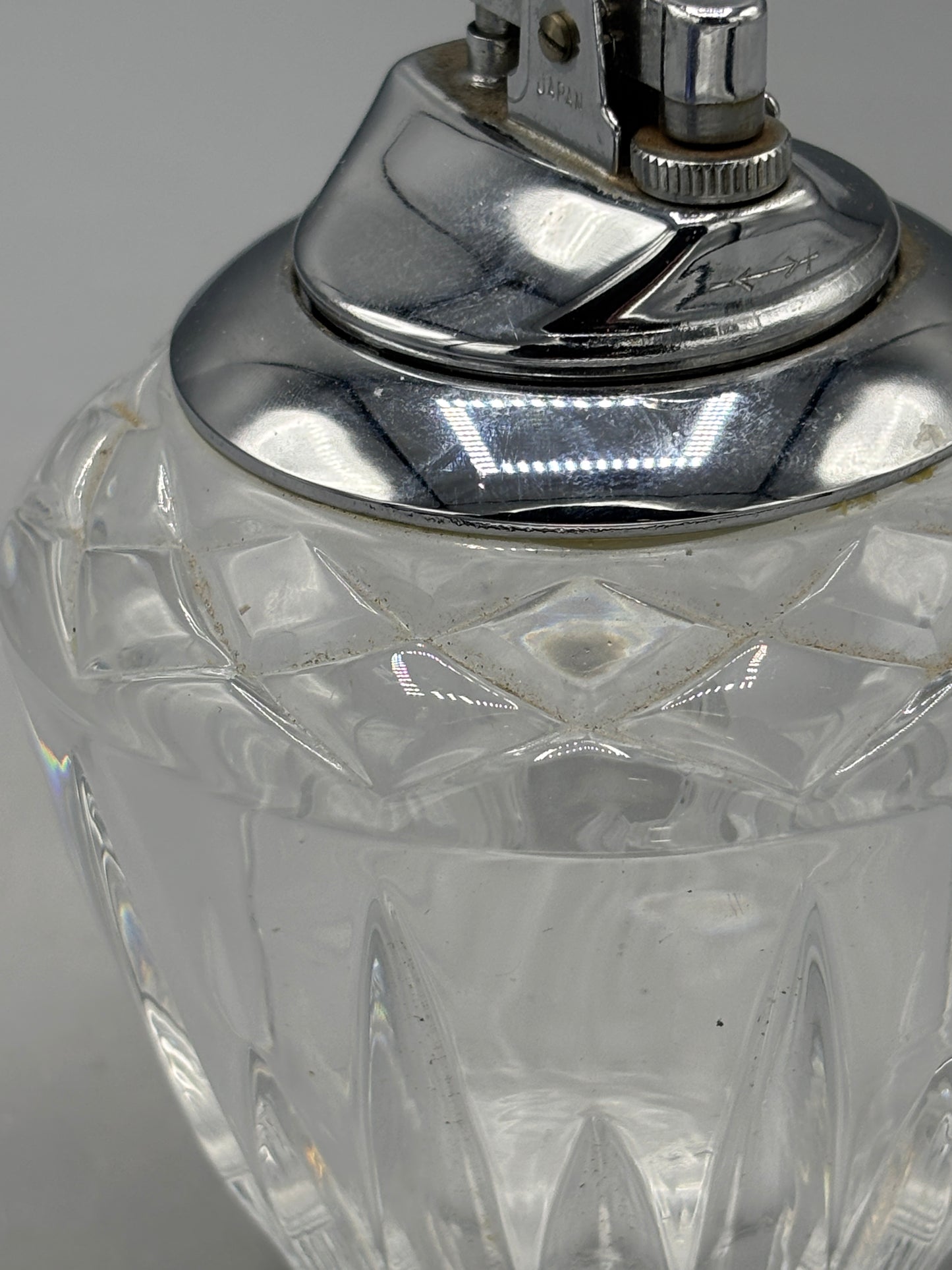 Vintage Cut Crystal table lighter