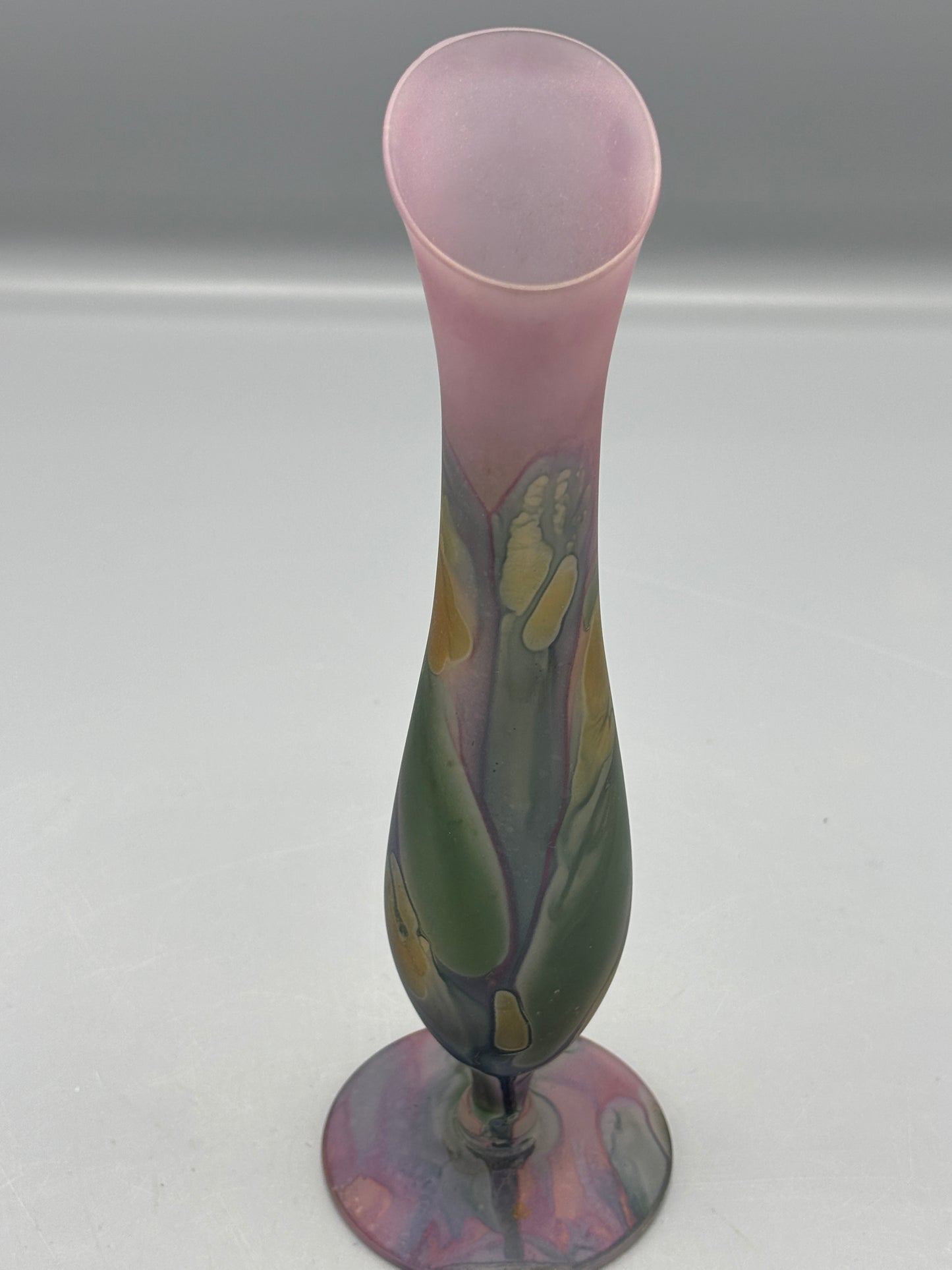 Vintage Nouveau Art Reuven hand painted vase