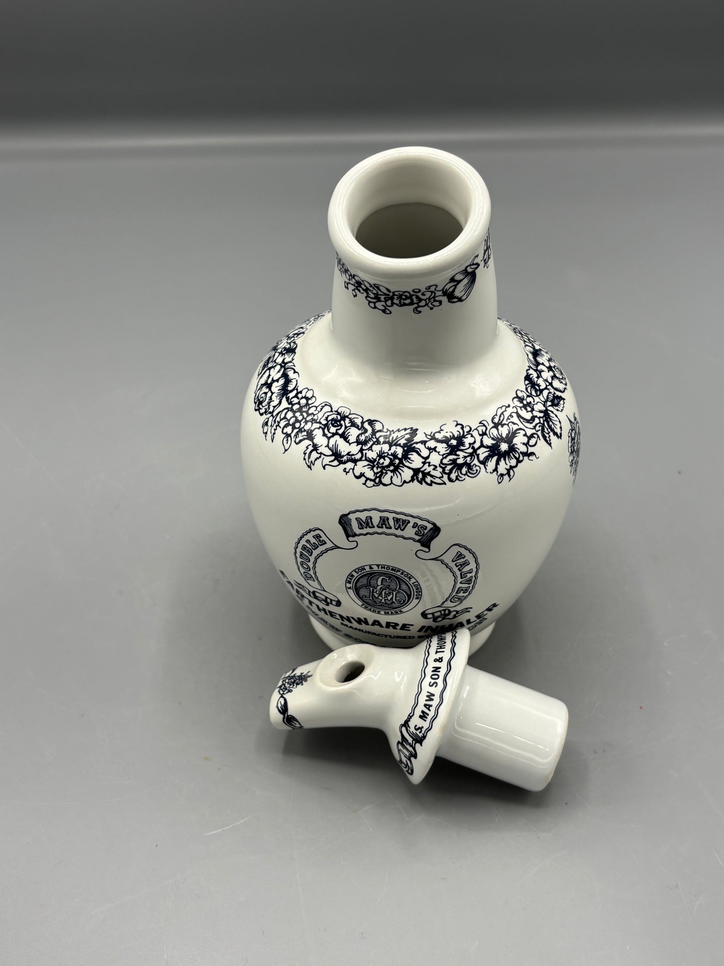 Vintage Replica of Maws Earthenware Inhaler replica