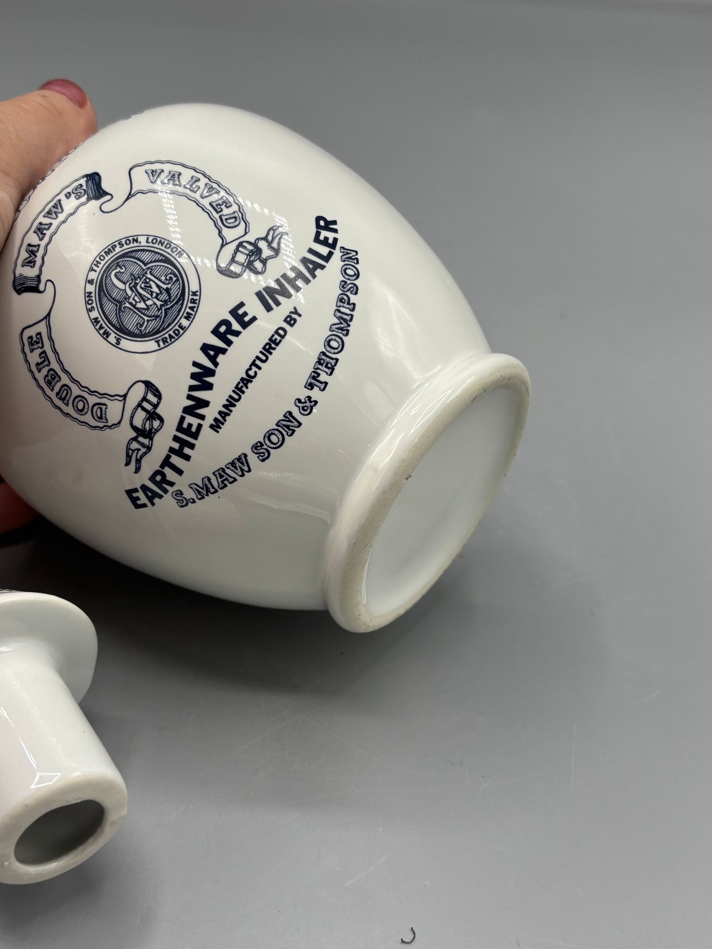 Vintage Replica of Maws Earthenware Inhaler replica