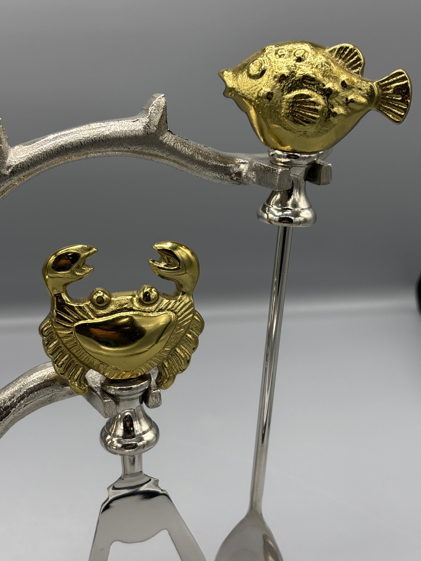 Godinger Sea of Life 5 piece bar set