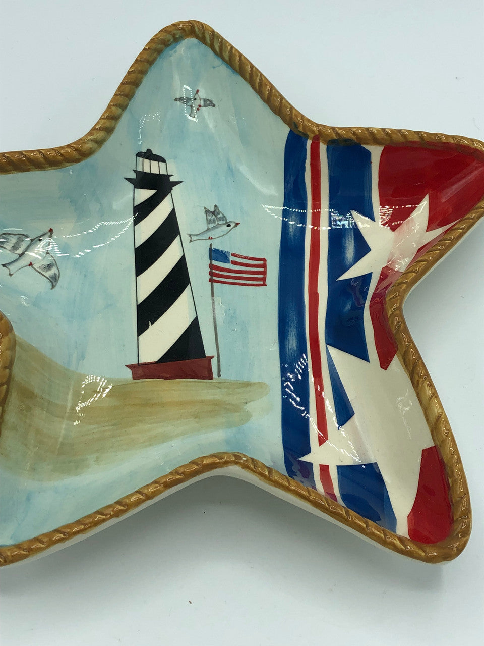 Star Plate with lighthouse