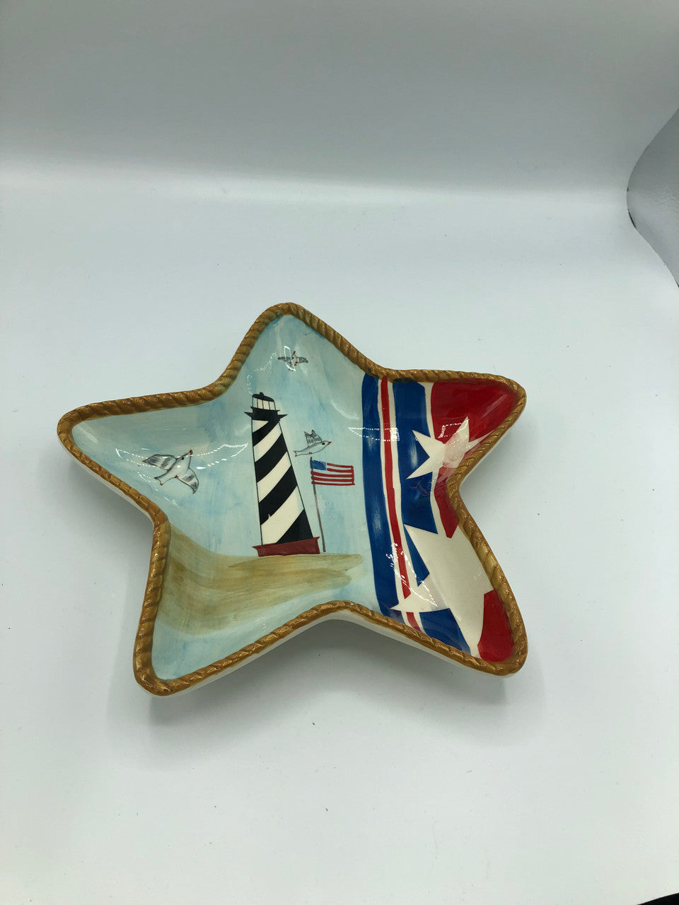 Star Plate with lighthouse
