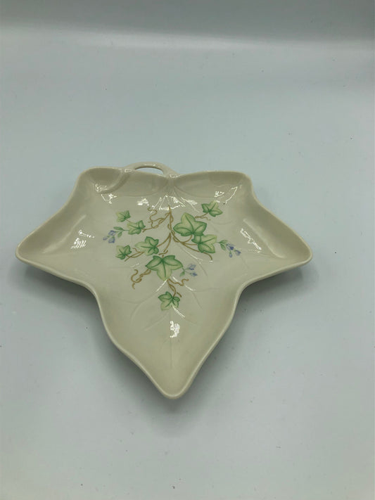 Classic leaf dish" Belleek"