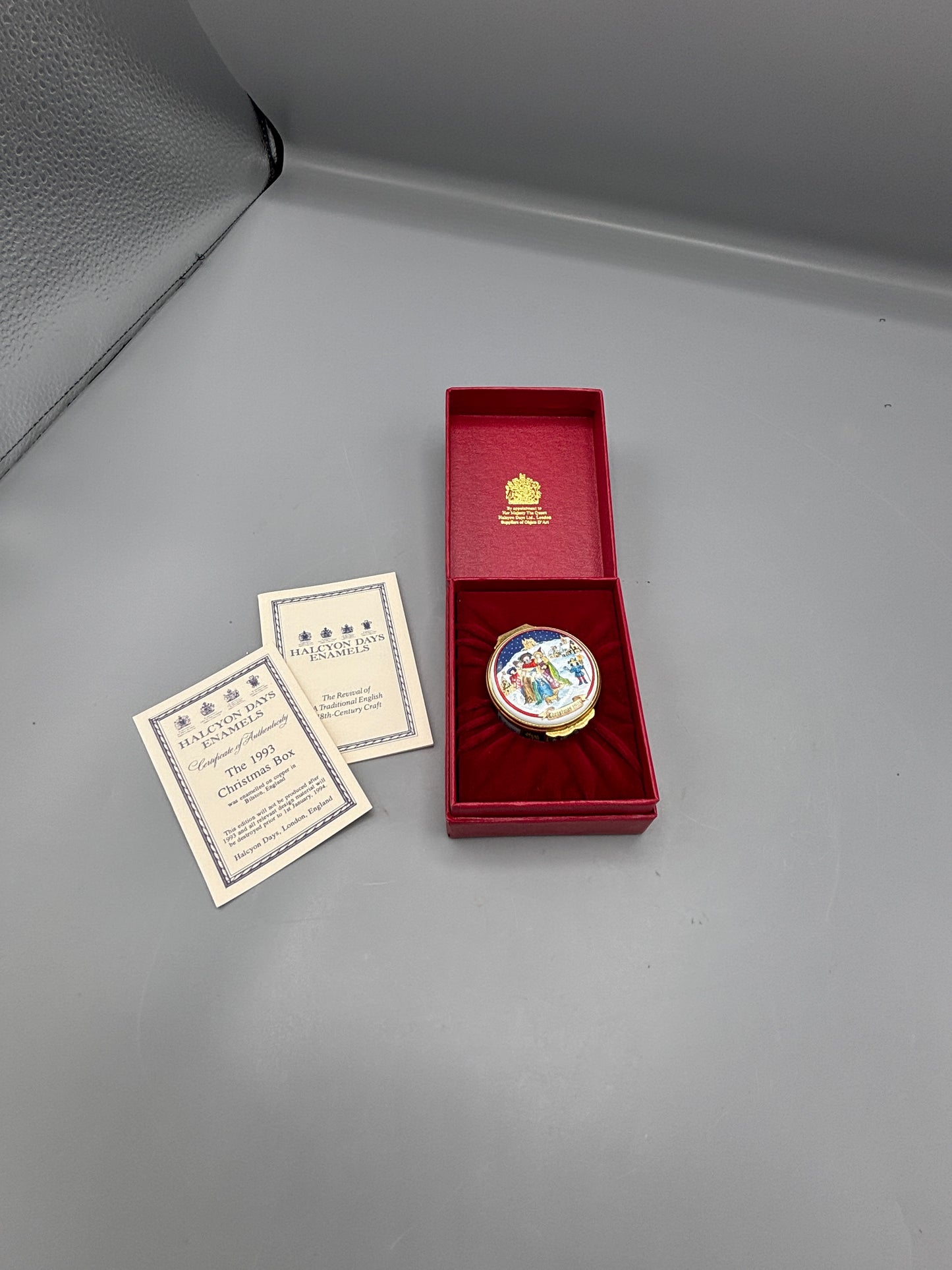 Halcyon days enamel 93 xmas box