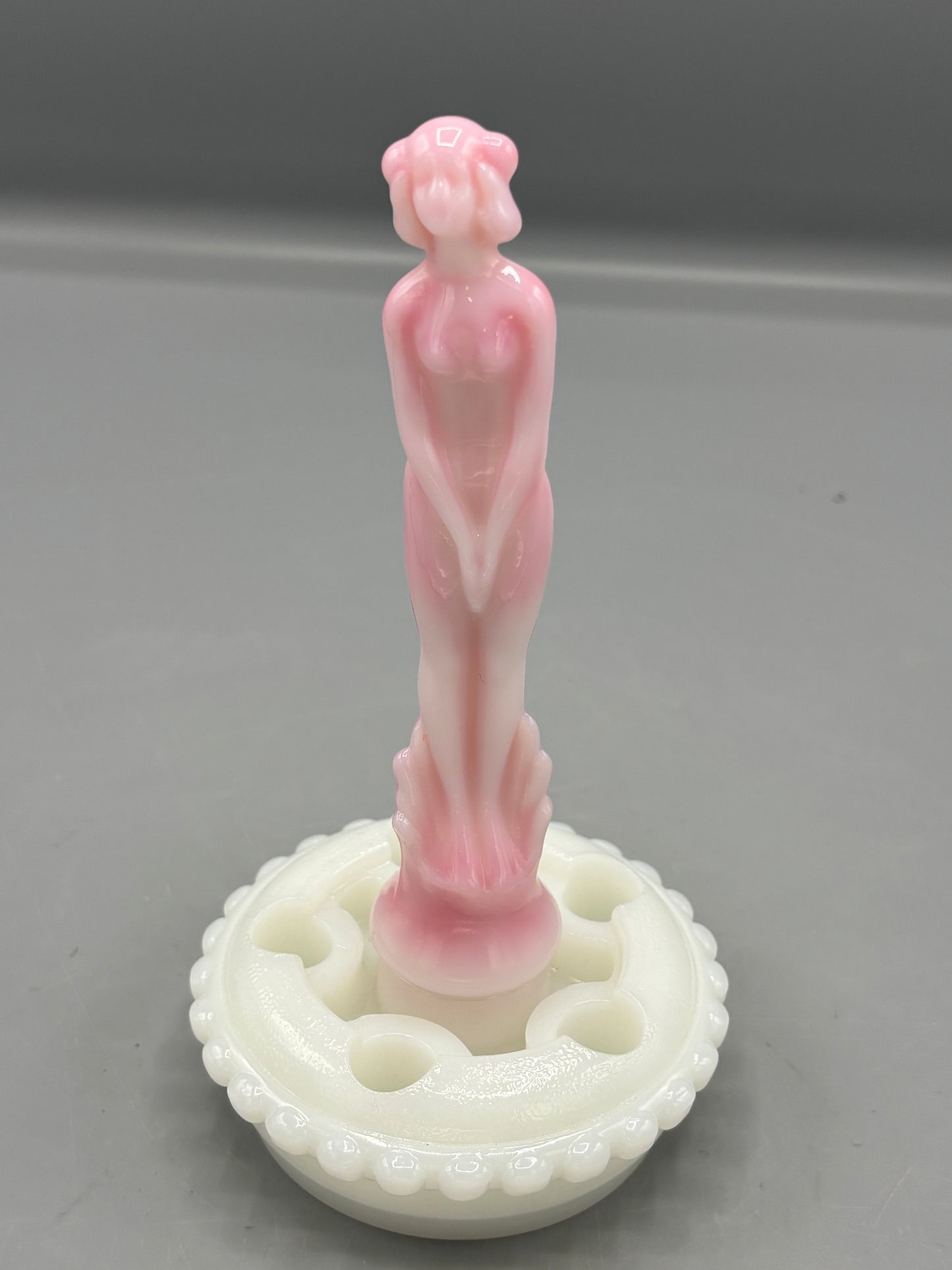Vintage Fenton Rosaline Iridized Nymph figure