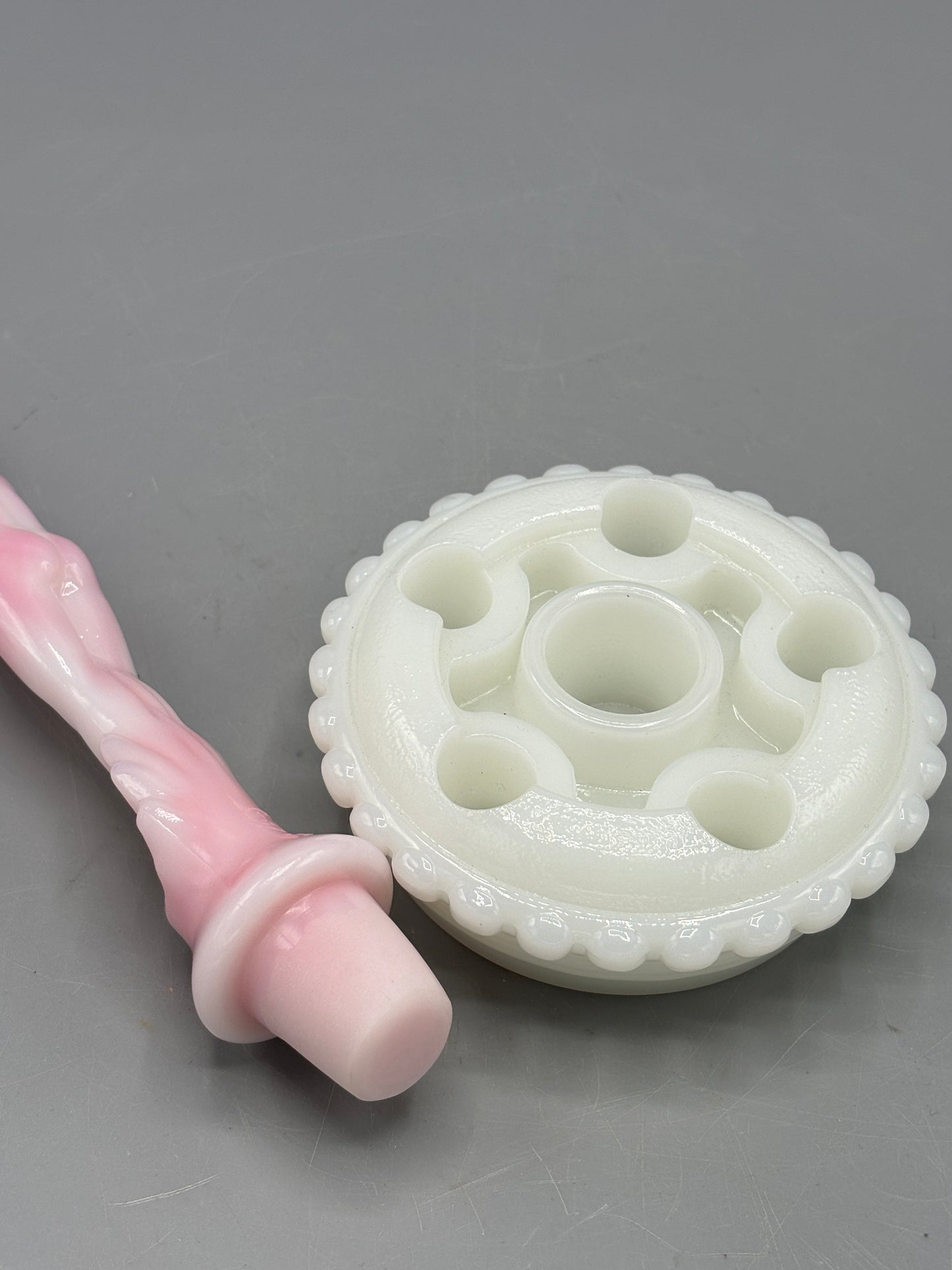 Vintage Fenton Rosaline Iridized Nymph figure