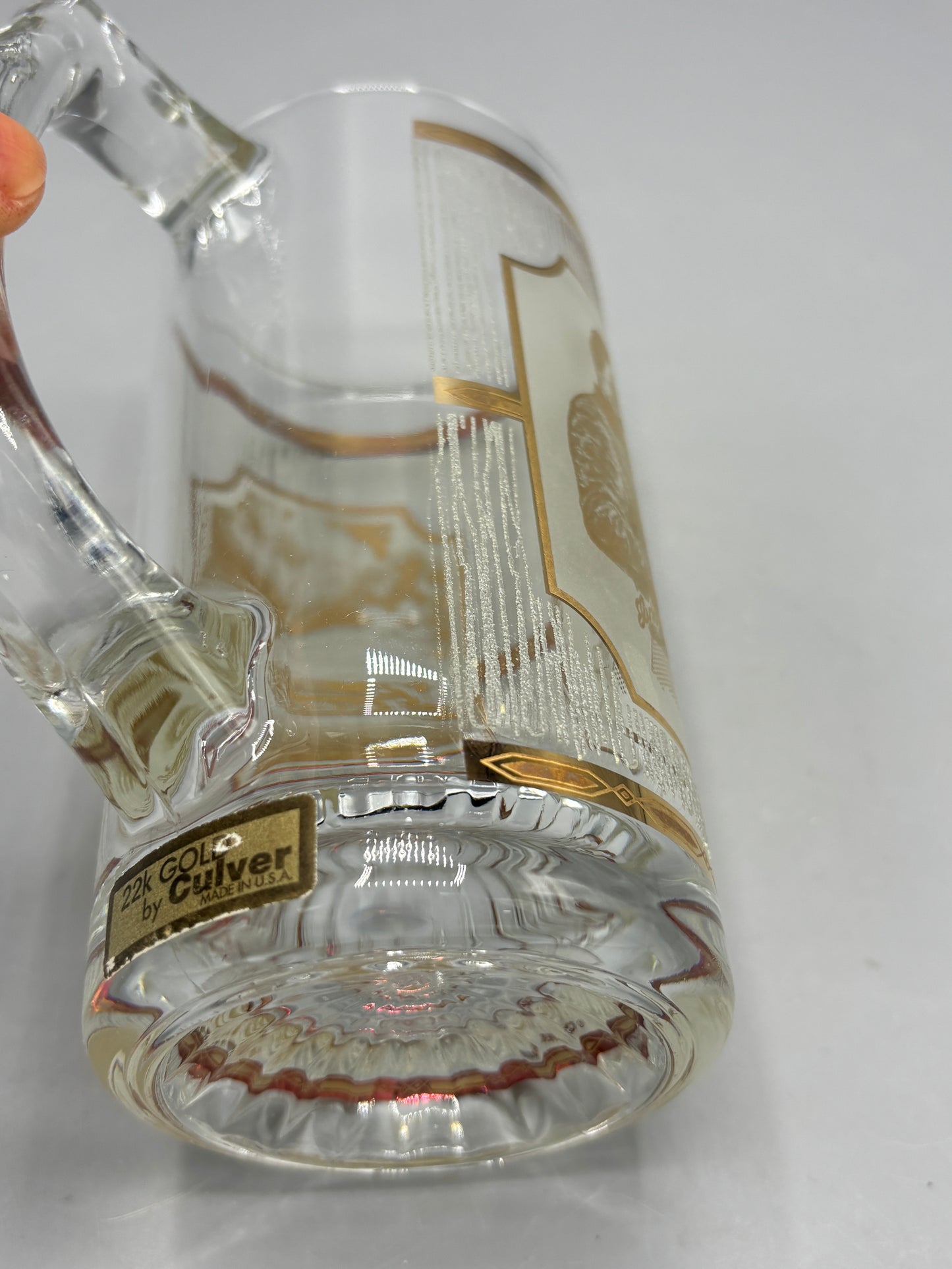 Vintage Culver frosted glass beer stein Greenland