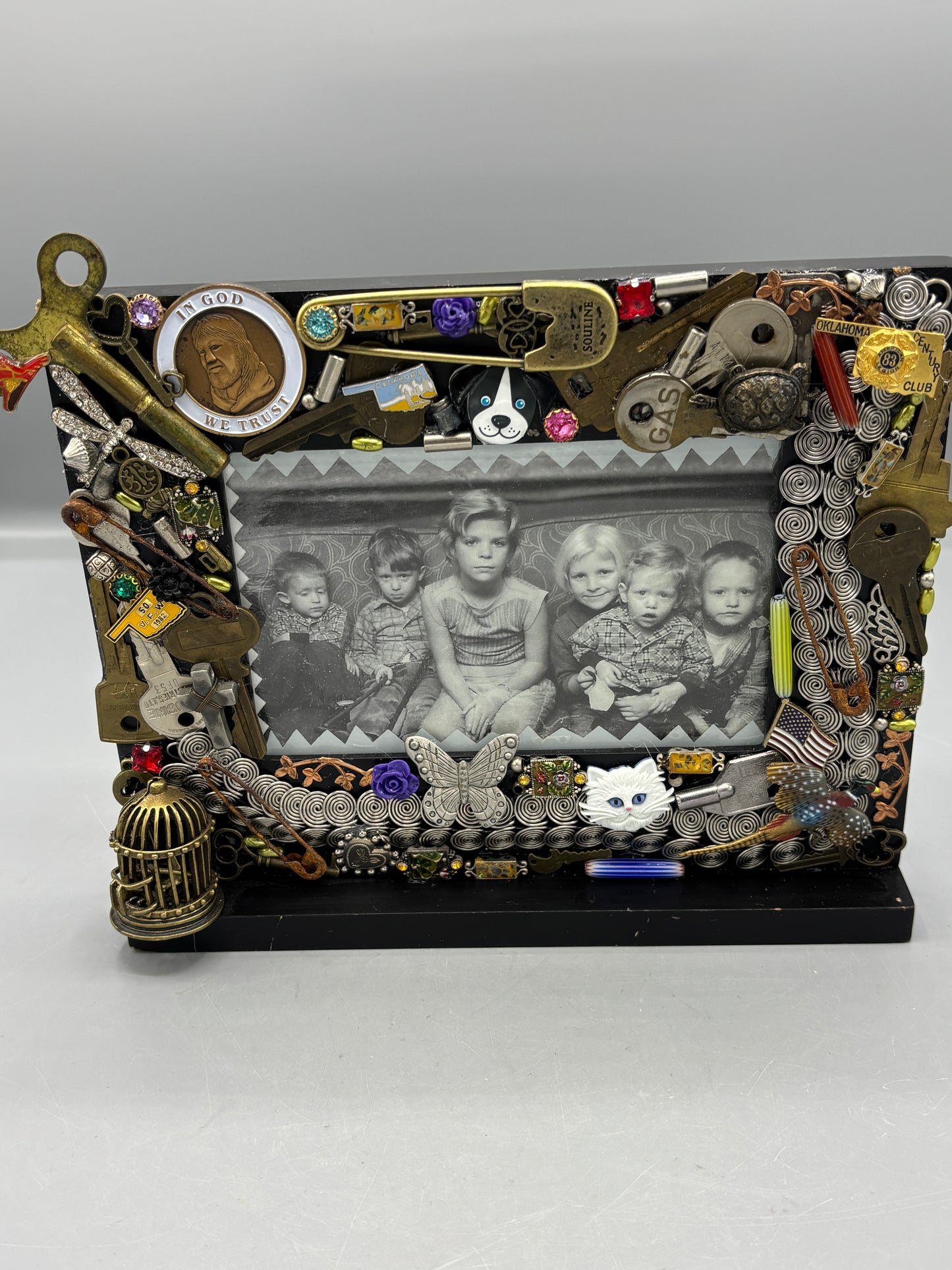 Bedazzled picture frame on stand