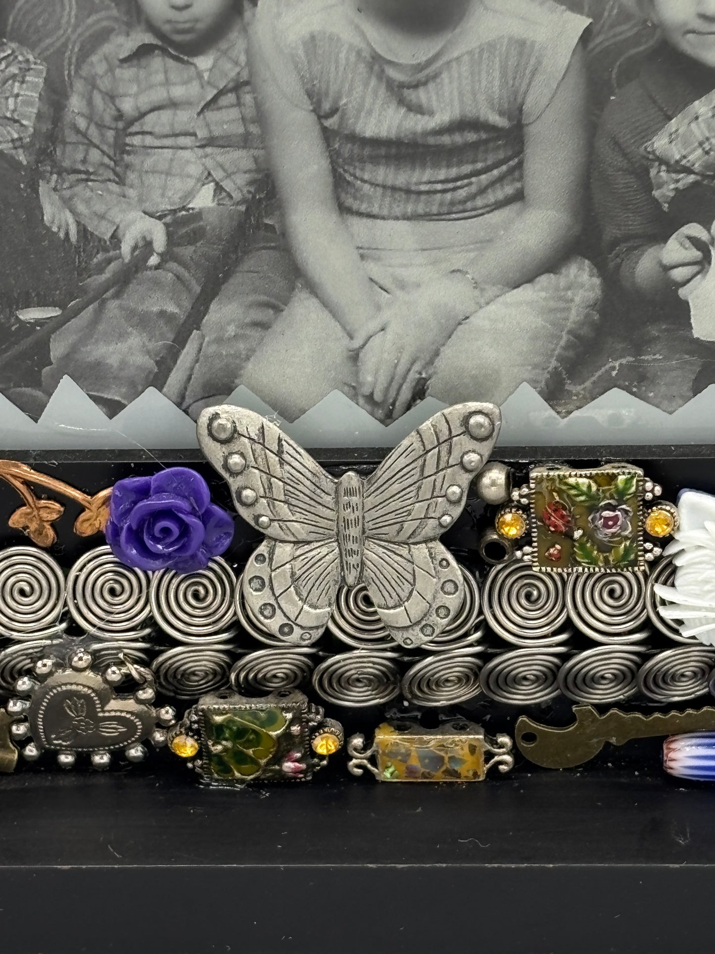 Bedazzled picture frame on stand