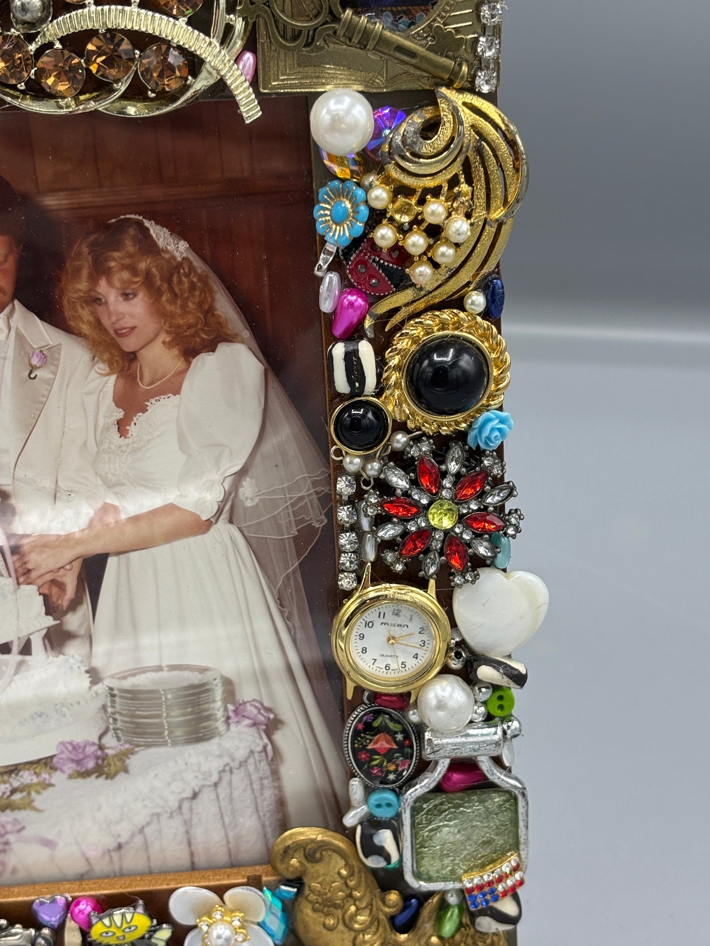 Bedazzled picture frame