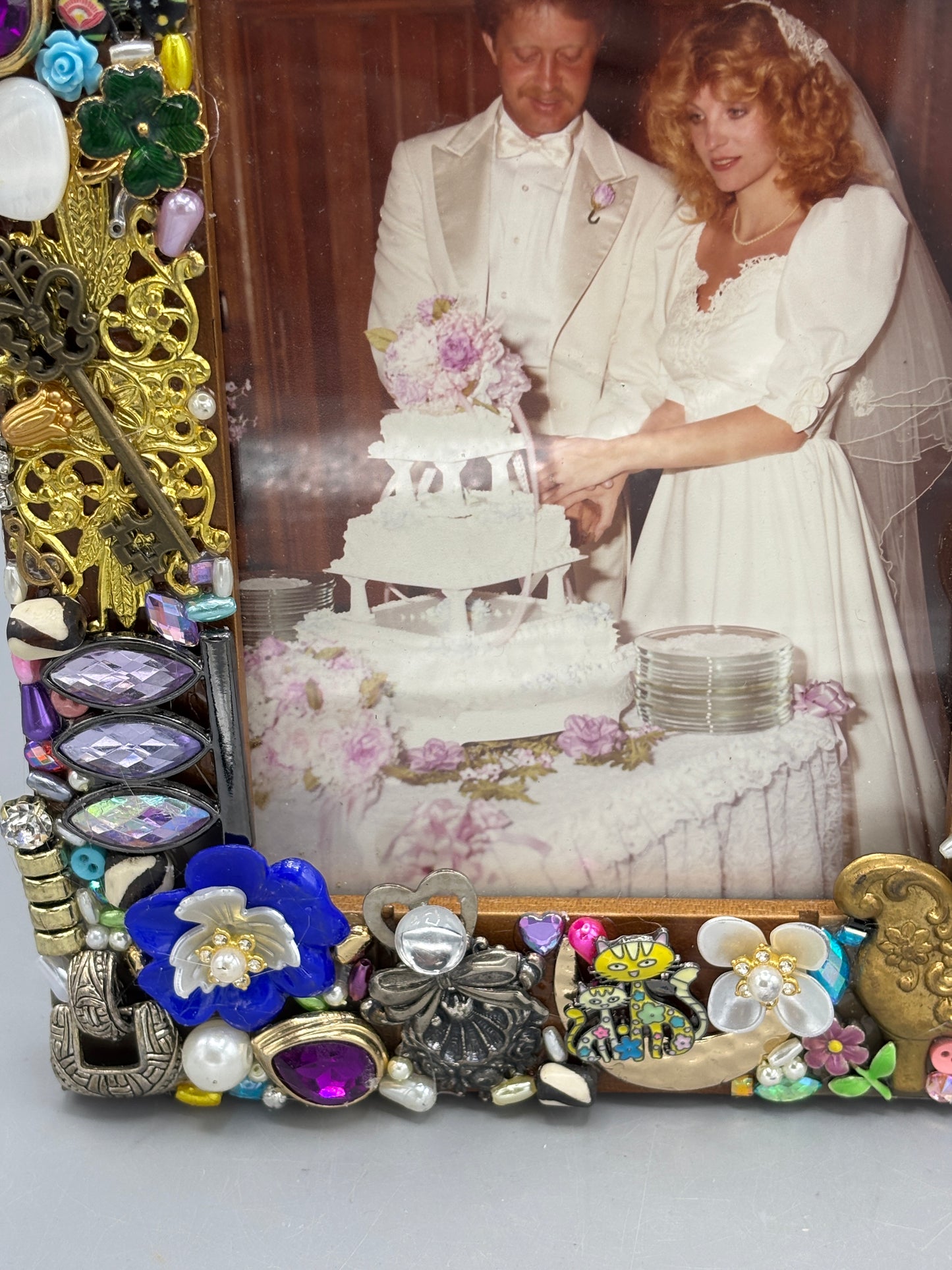 Bedazzled picture frame
