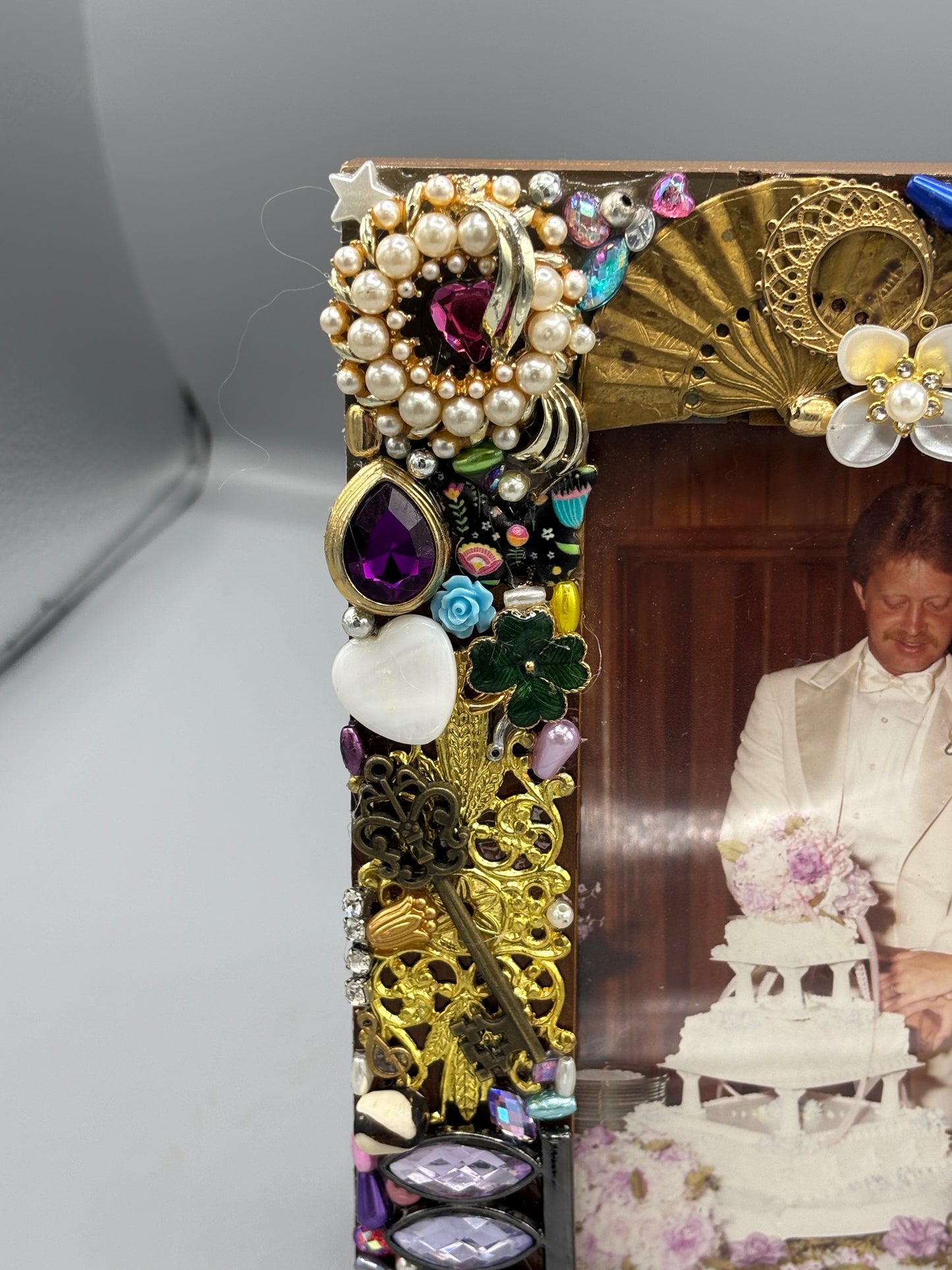 Bedazzled picture frame