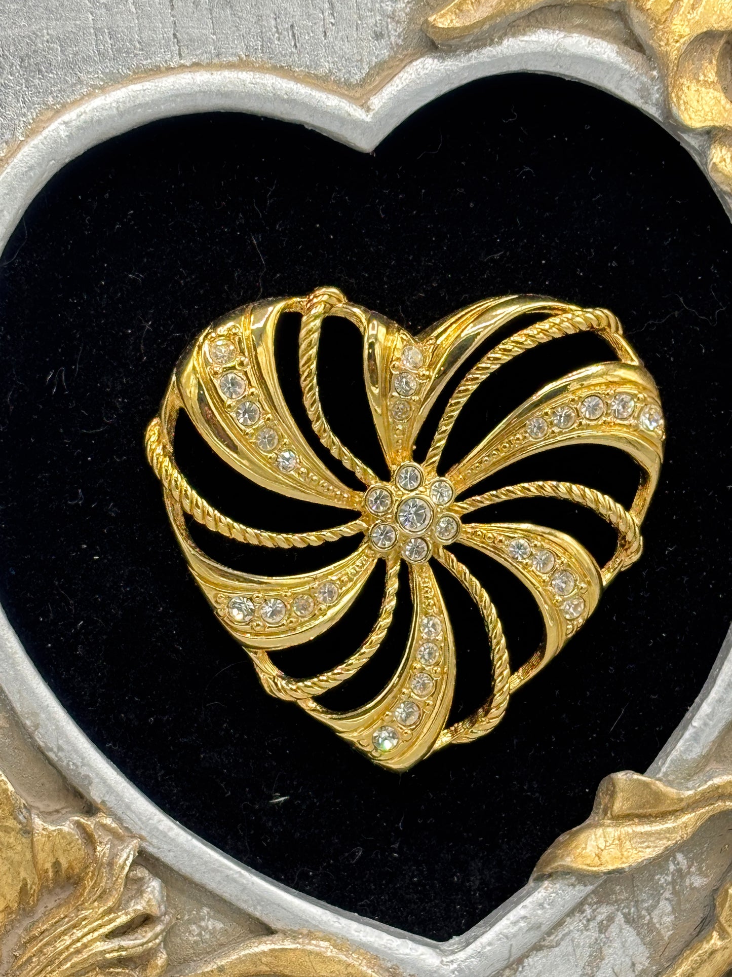 Silver & Gold frame with heart