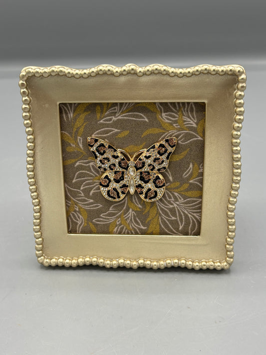 Gold Frame with butterfly