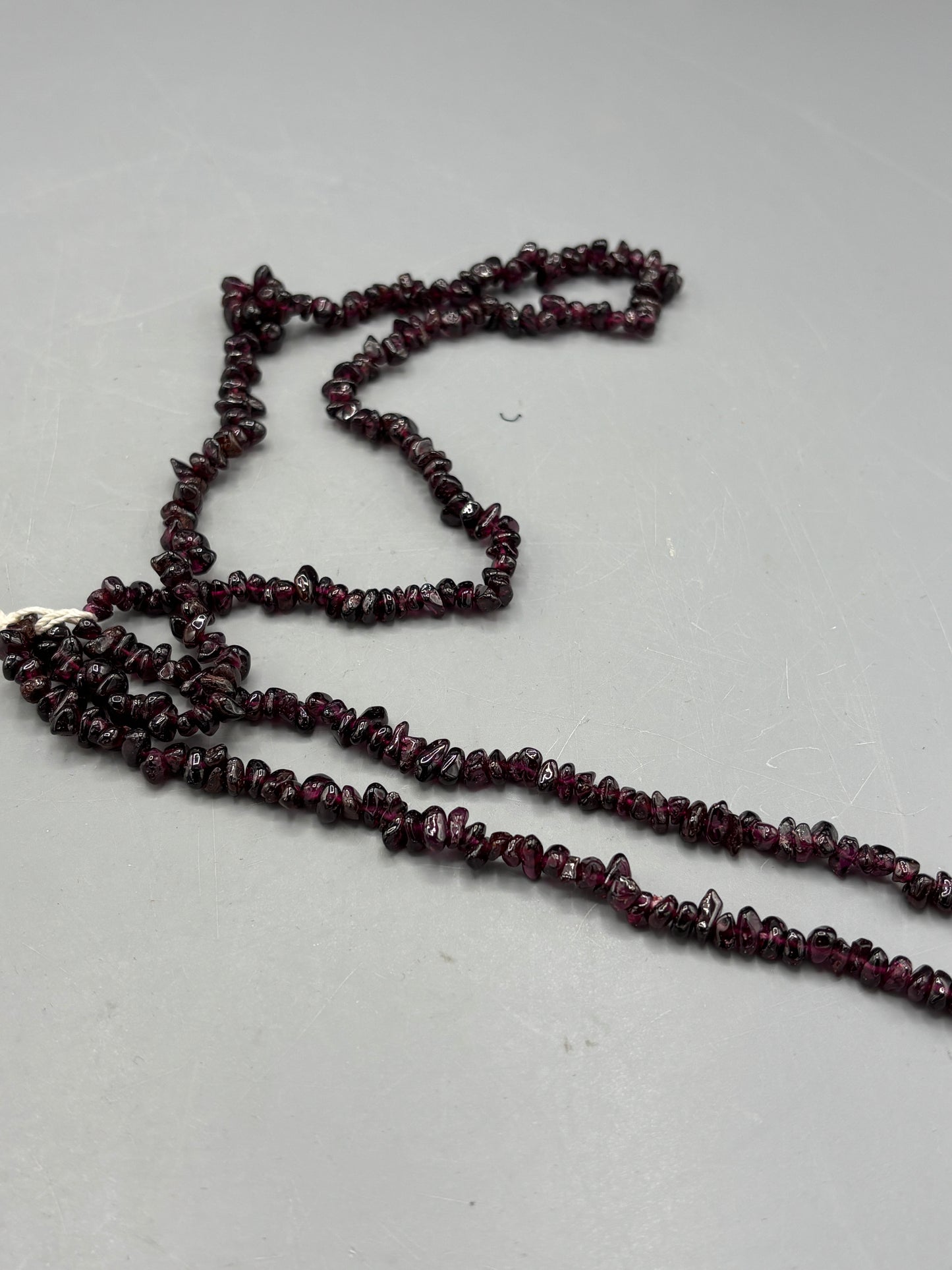 Hand strung Garnett necklace