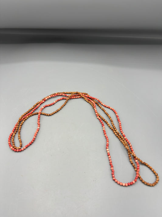 Rhodonite 2 strand necklace