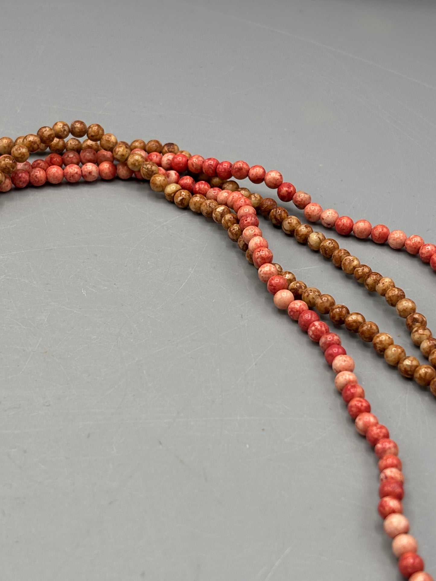 Rhodonite 2 strand necklace