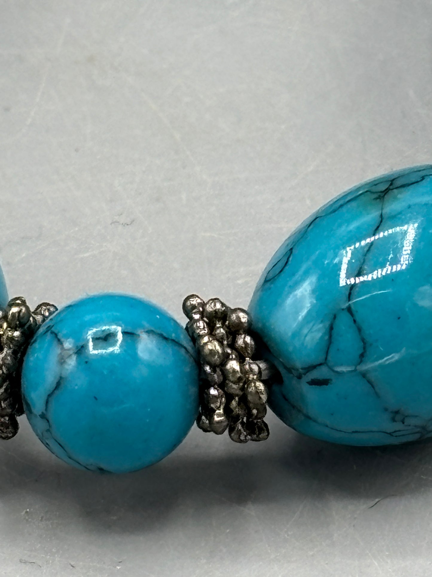 Turquoise style stretch bracelet