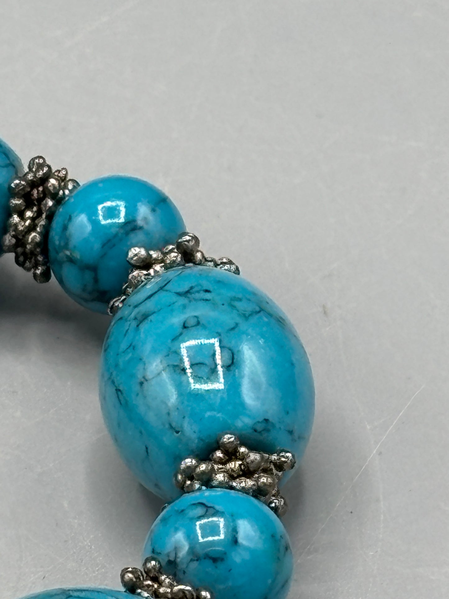 Turquoise style stretch bracelet