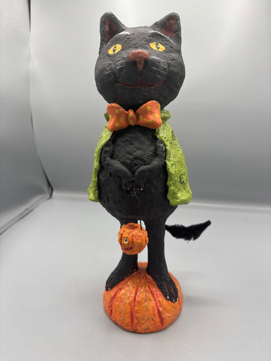 Halloween Folk Art Black Cat