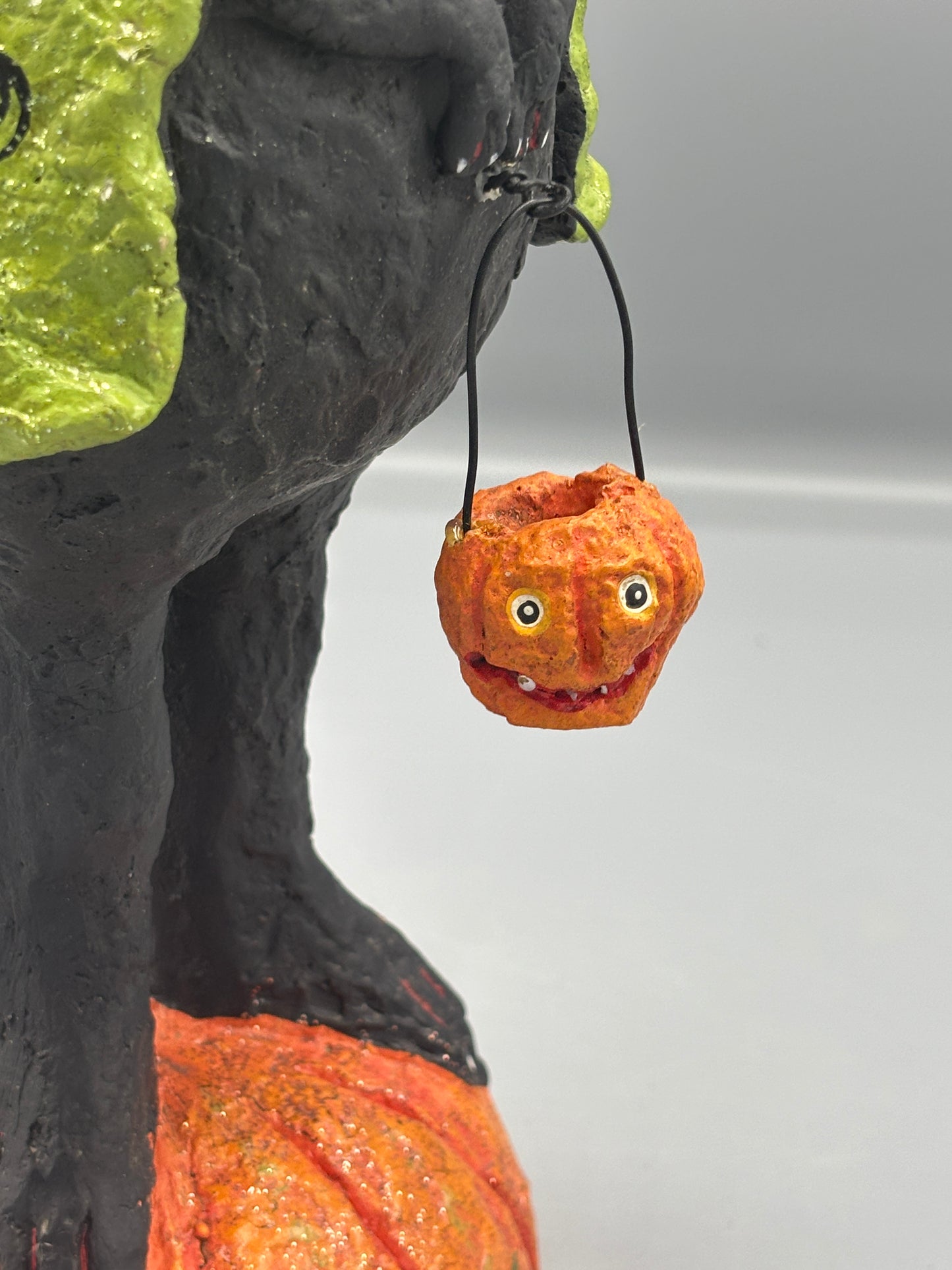 Halloween Folk Art Black Cat