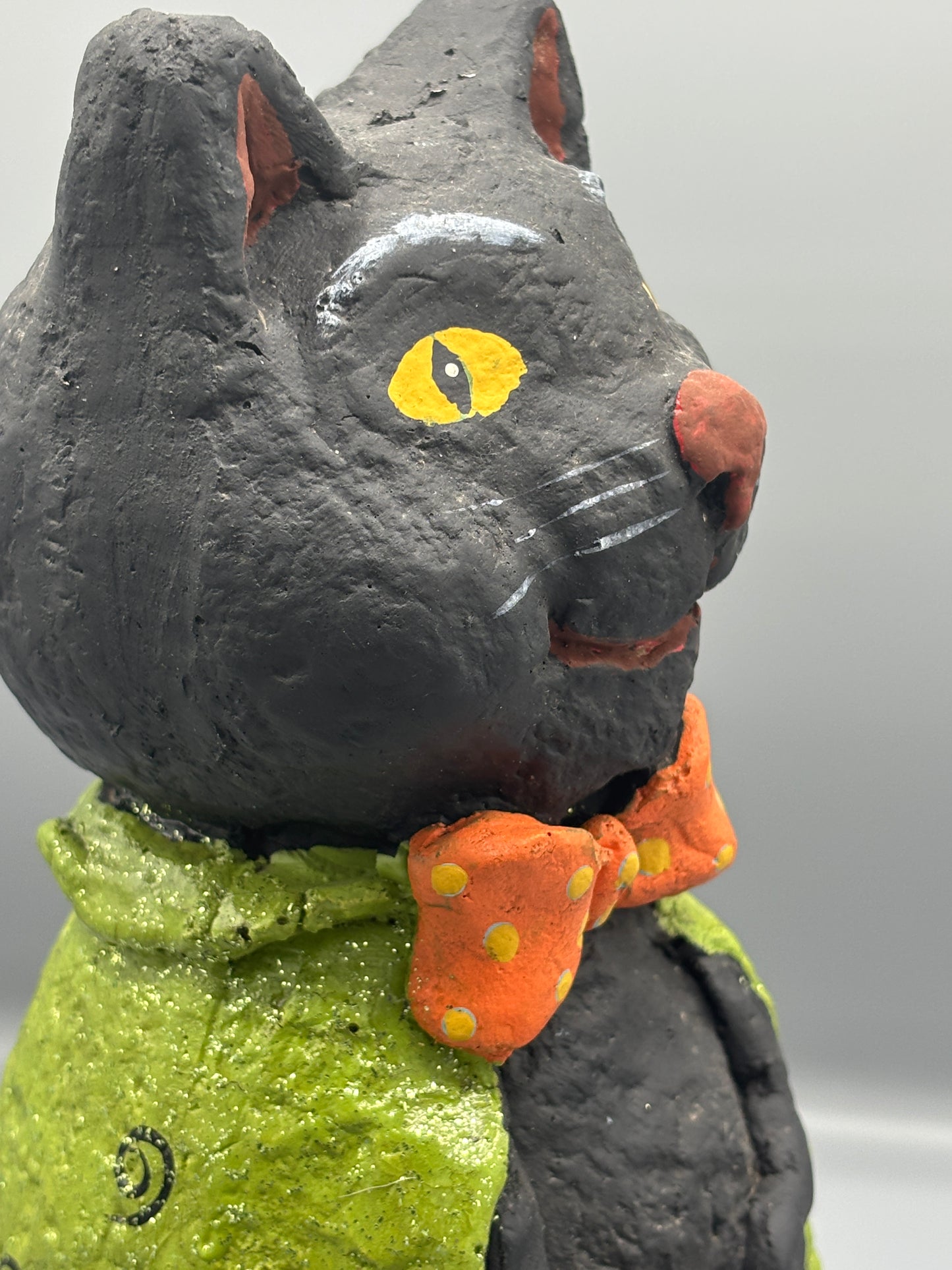 Halloween Folk Art Black Cat