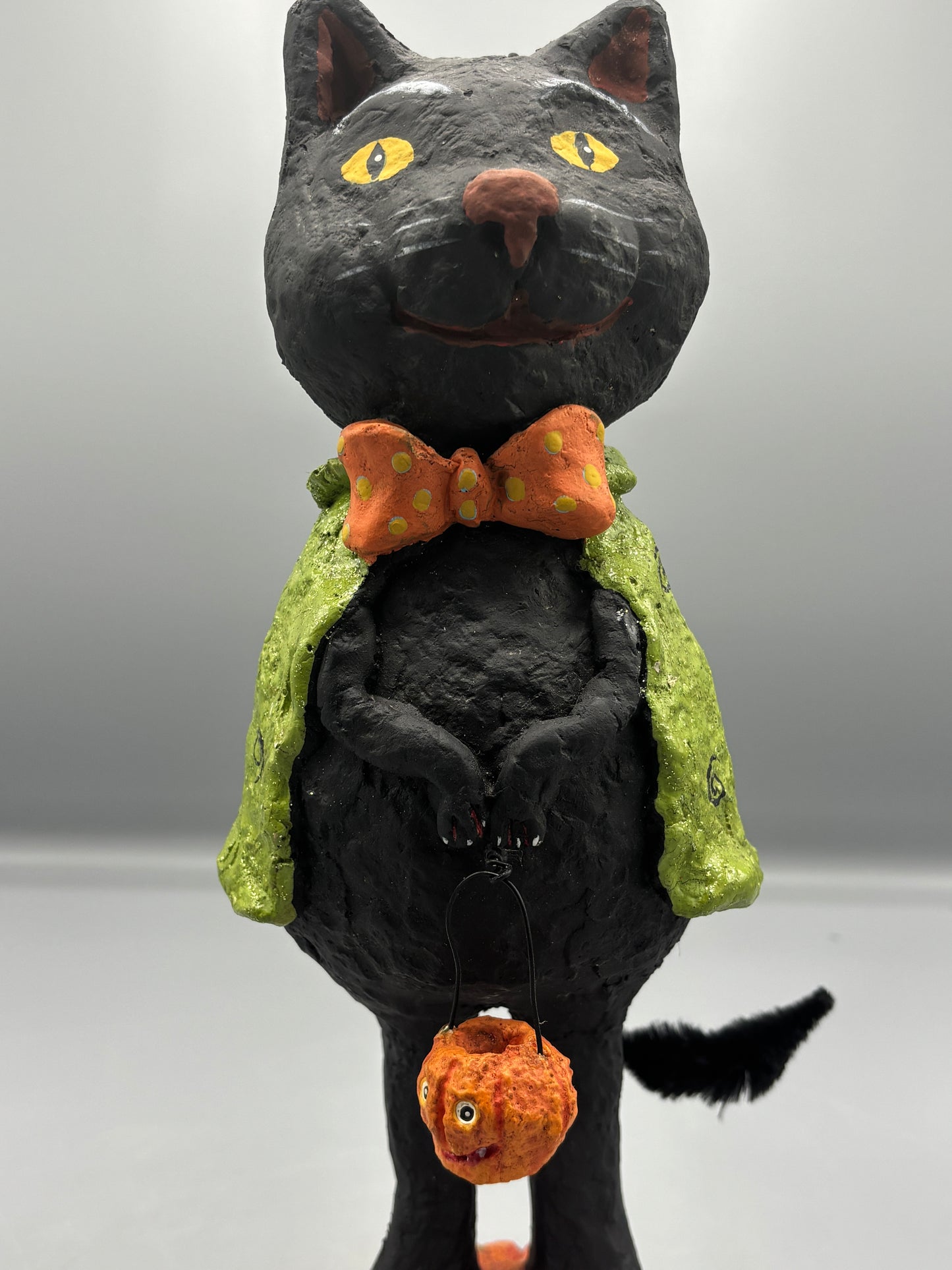 Halloween Folk Art Black Cat