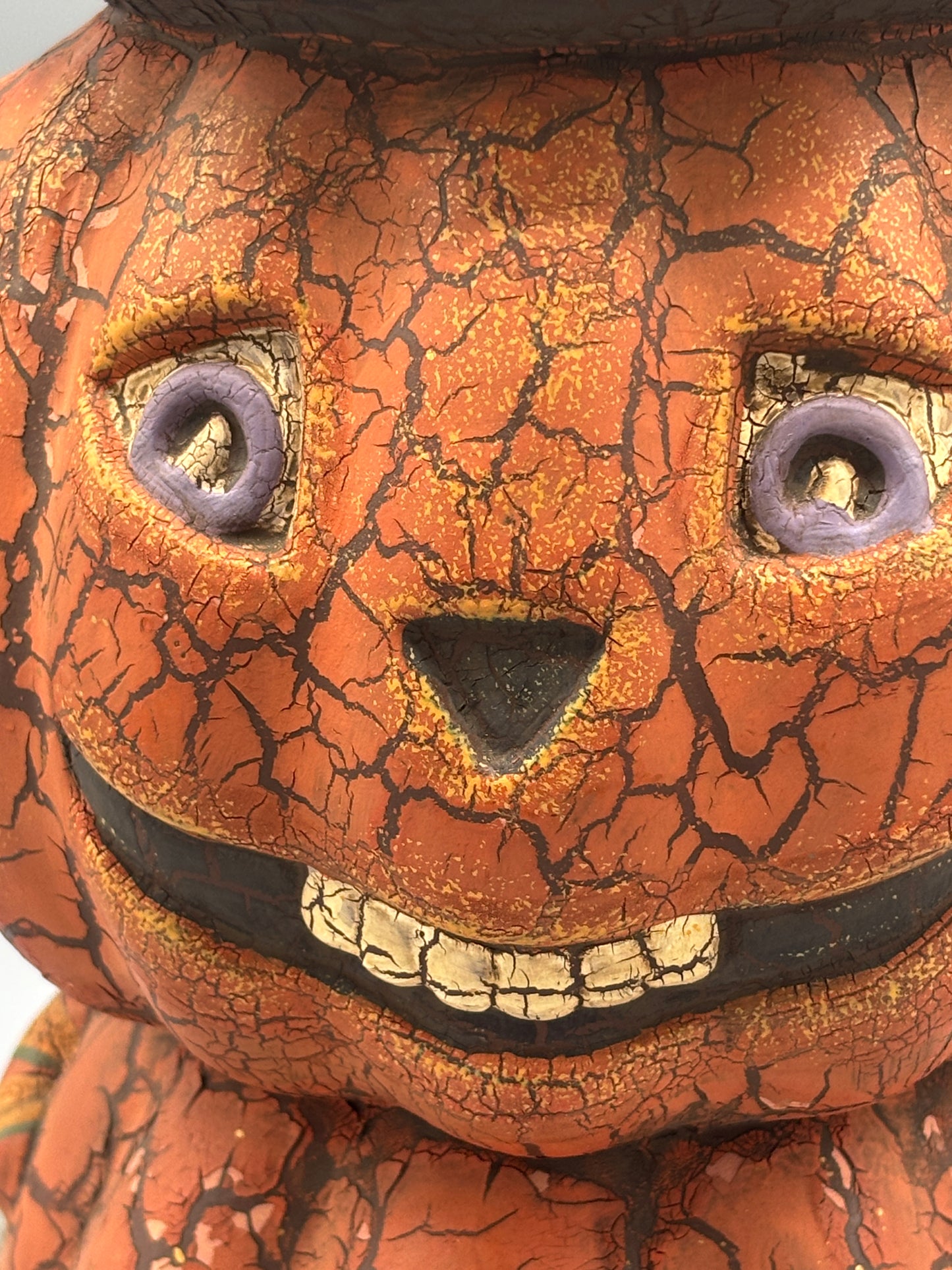 Ceramic Pumpkin cat Jack o Lantern