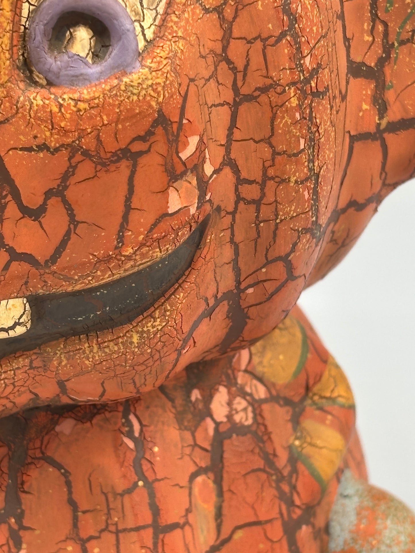 Ceramic Pumpkin cat Jack o Lantern
