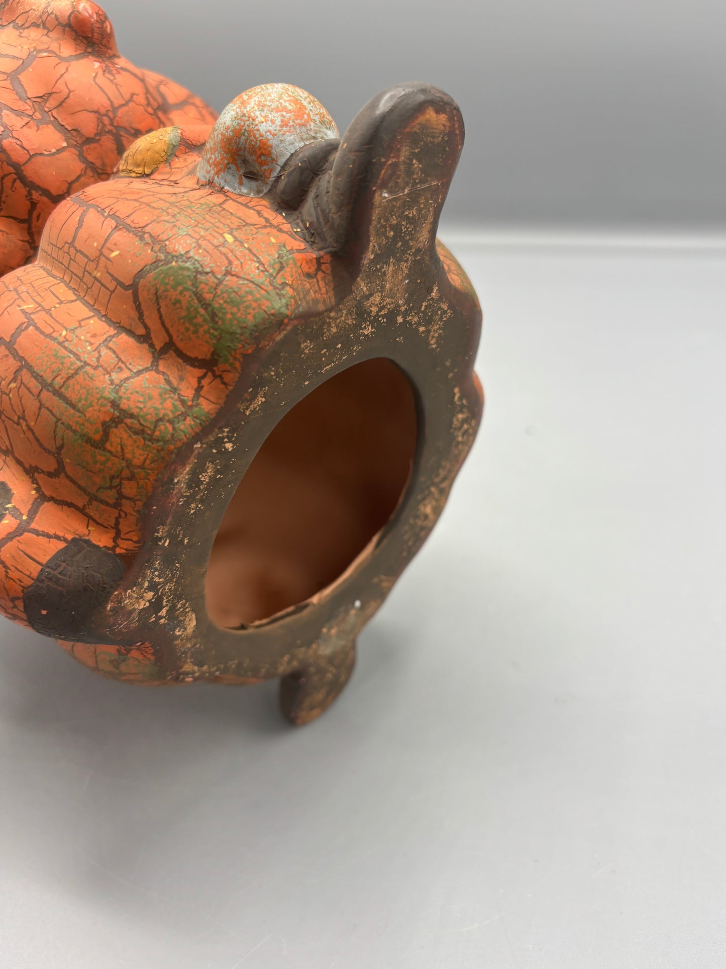 Ceramic Pumpkin cat Jack o Lantern