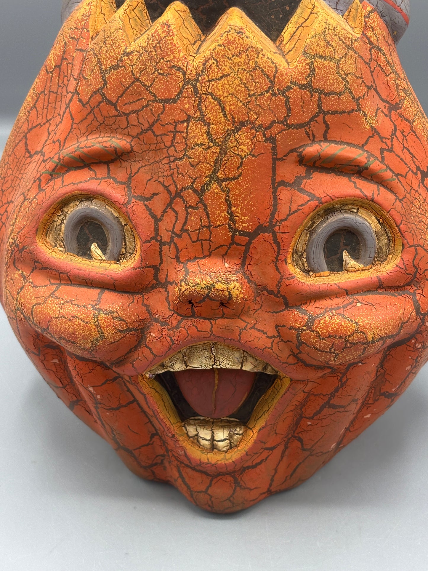 Vintage Witch 2 faced Pumpkin by Midwest