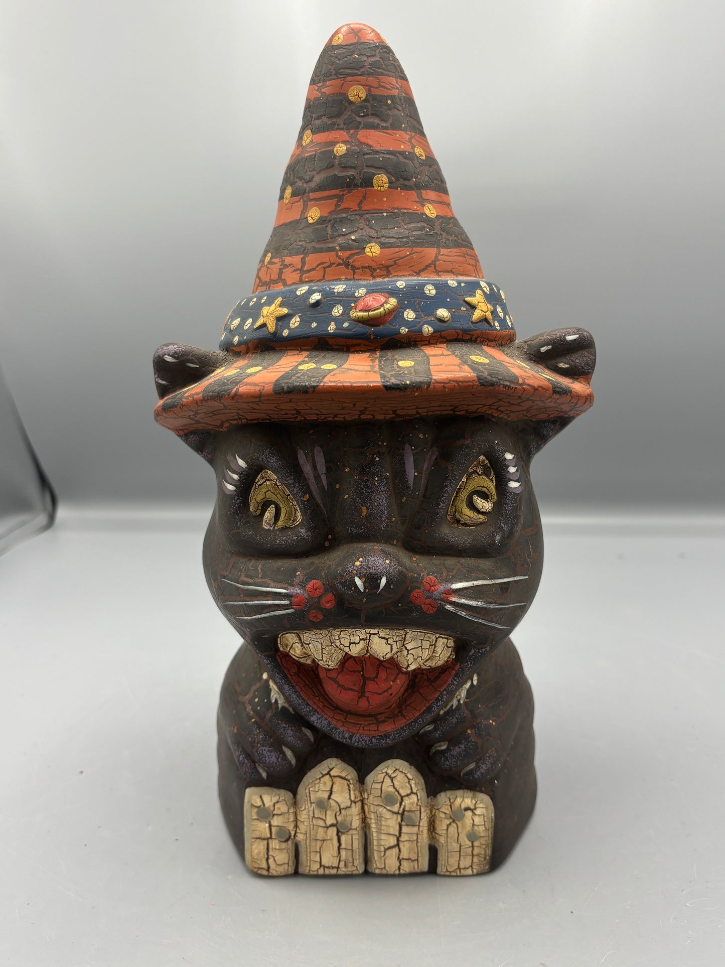 Vintage ceramic Halloween Cat
