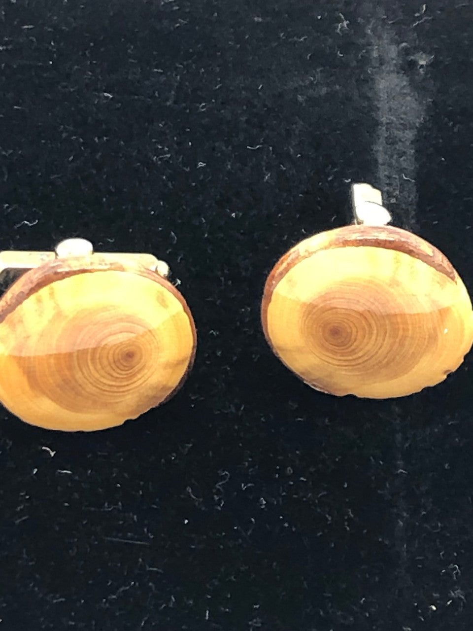 Natural Wood Cuff Links