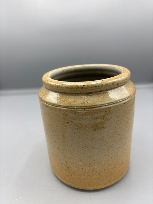 Vintage salt glazed stoneware crock