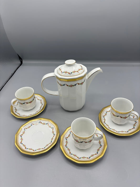 Vintage Tirschenreuth Bavarian Demitasse Coffee set