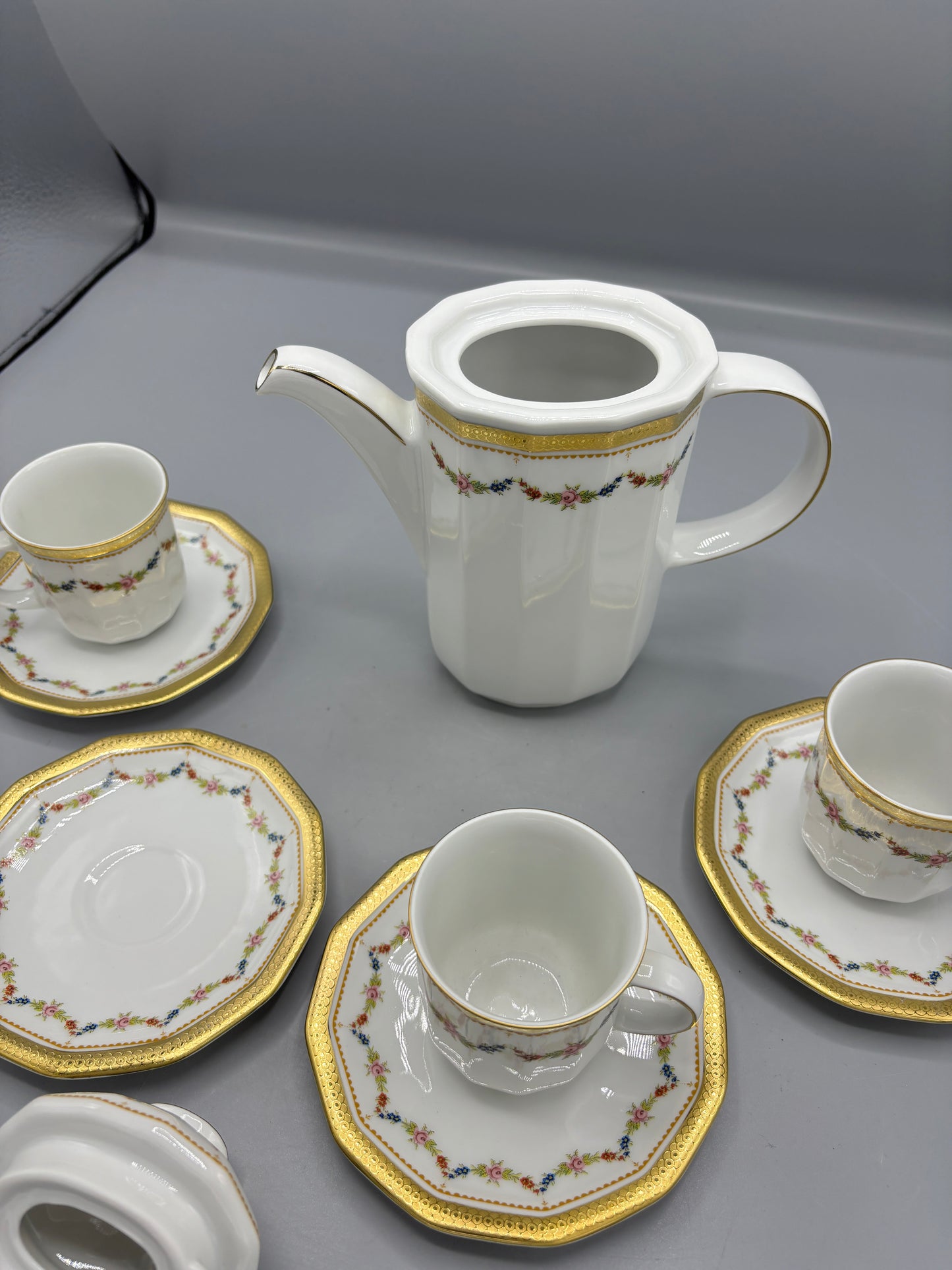 Vintage Tirschenreuth Bavarian Demitasse Coffee set