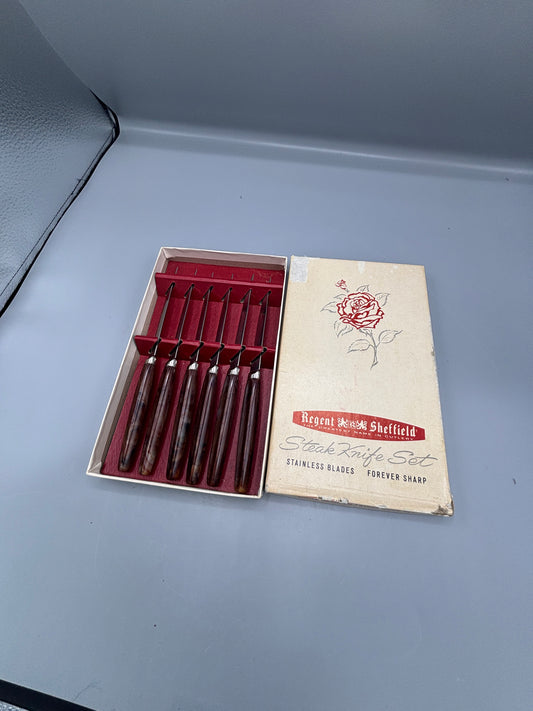 Vintage Regent Sheffield knife set
