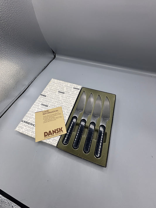 Dansk Summer house steak knives in box