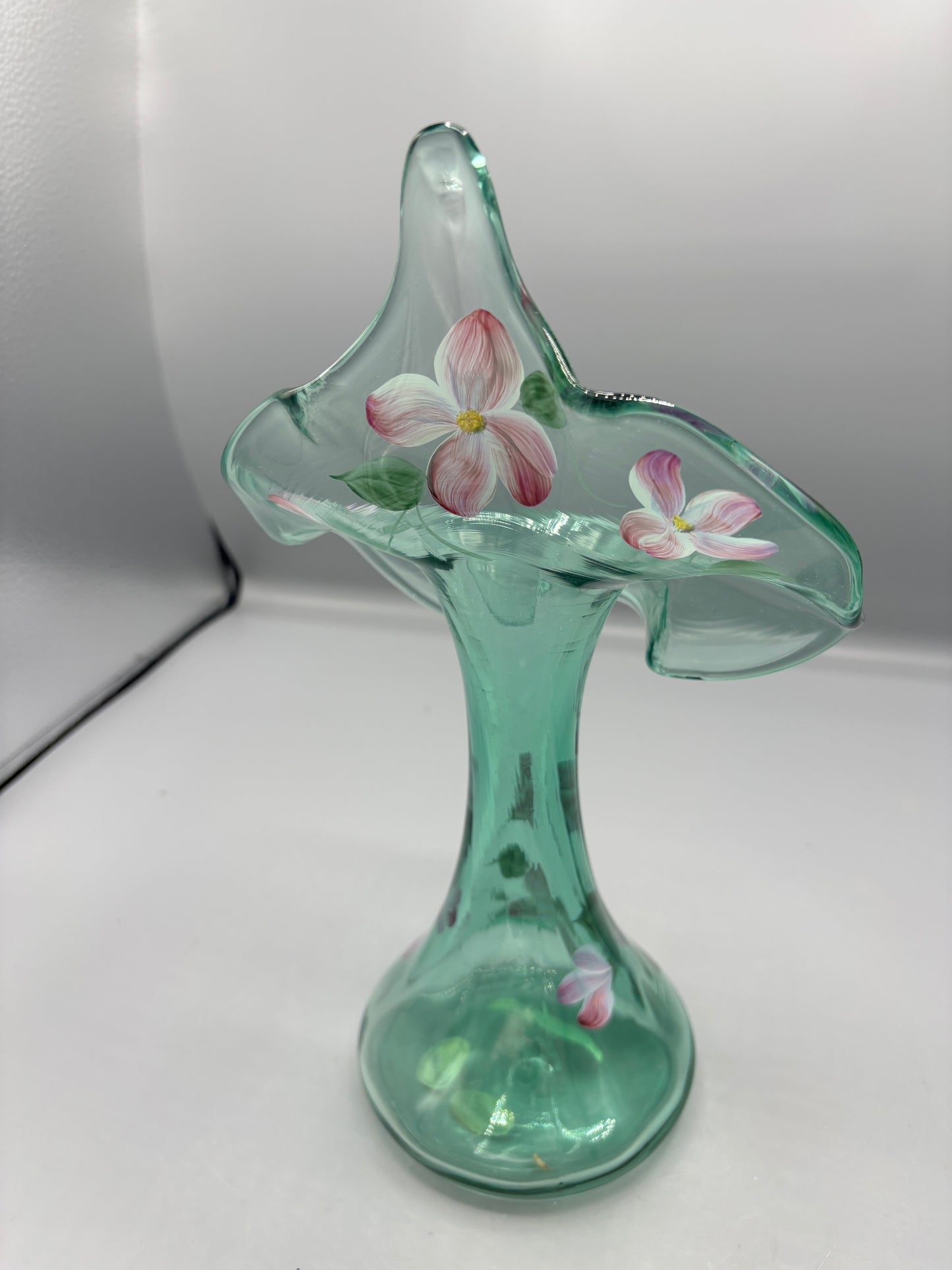 Vintage Fenton Sea green jack in the pulpit