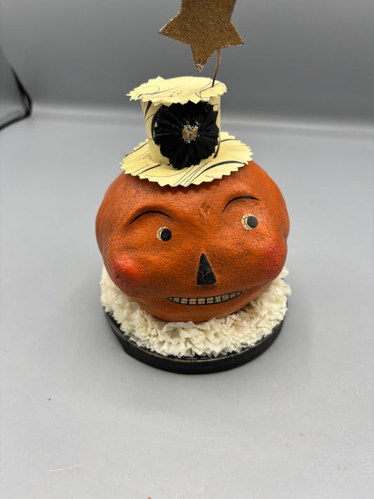 Pumpkin head with hat