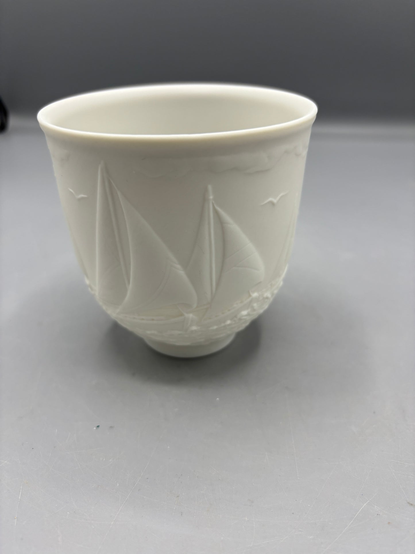 1997 Lladro "Sailing the Seas" collectors society cup