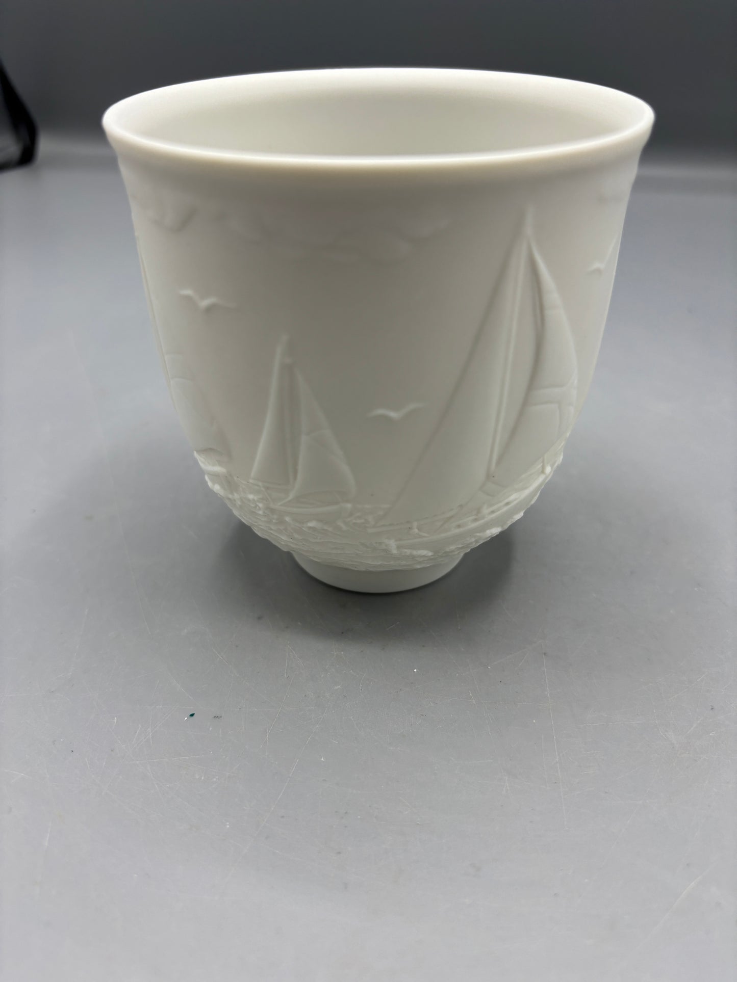 1997 Lladro "Sailing the Seas" collectors society cup