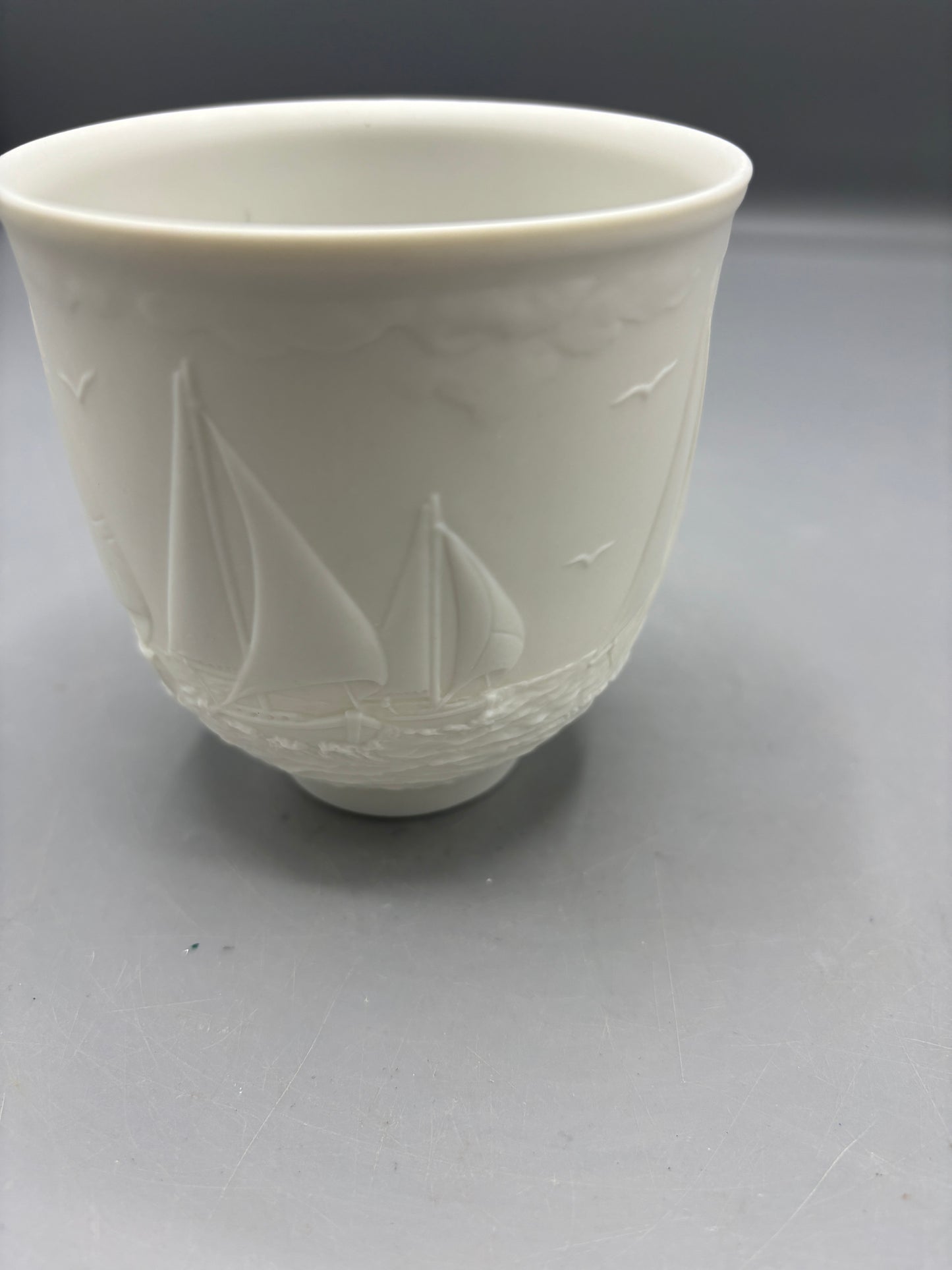 1997 Lladro "Sailing the Seas" collectors society cup